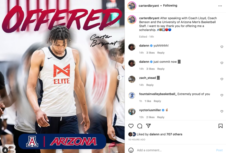 Carter Bryant offered UA scholarship