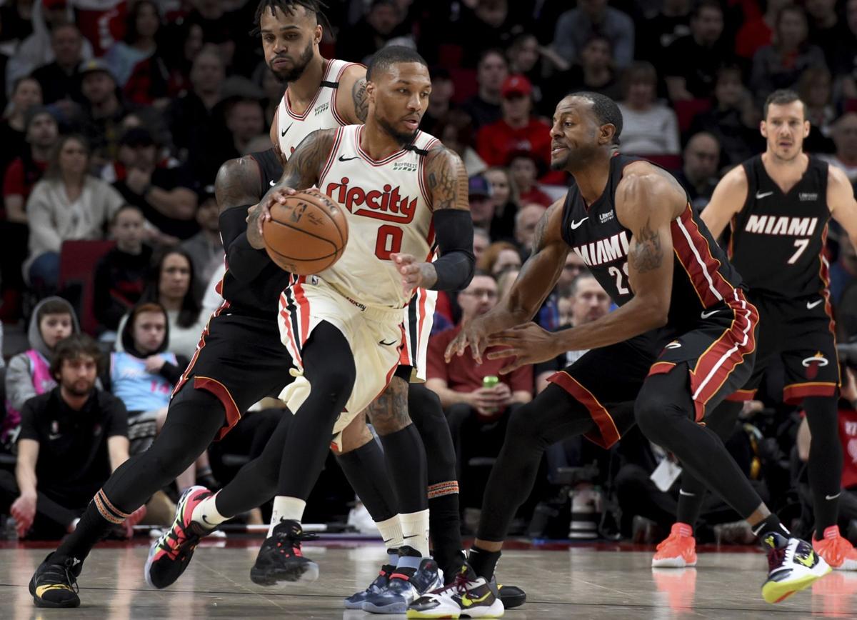 Miami Heat's Andre Iguodala in action during the first half of an