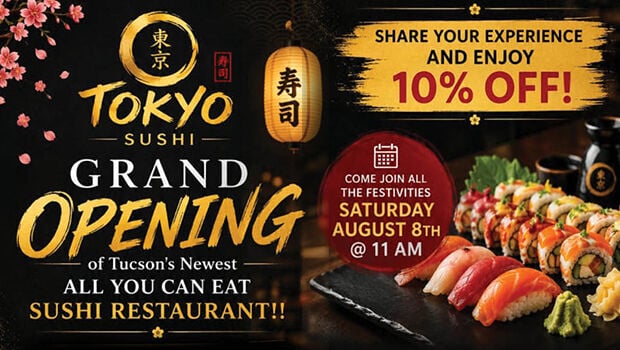Tokyo Sushi August ad