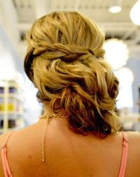 Here's an up 'do as easy as a ponytail