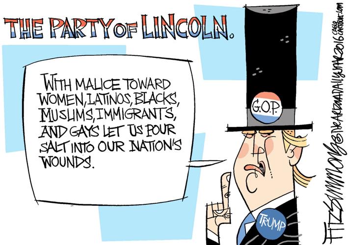 Daily Fitz Cartoon:Party of Lincoln