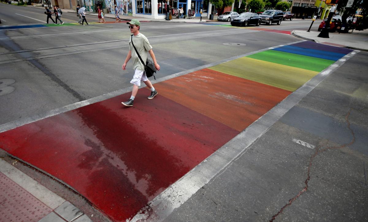 Rainbow crosswalks