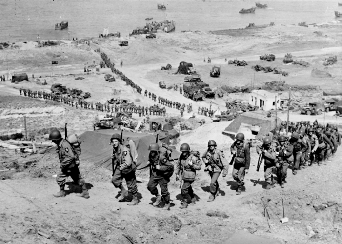 Most Allied troops arrived after D-Day