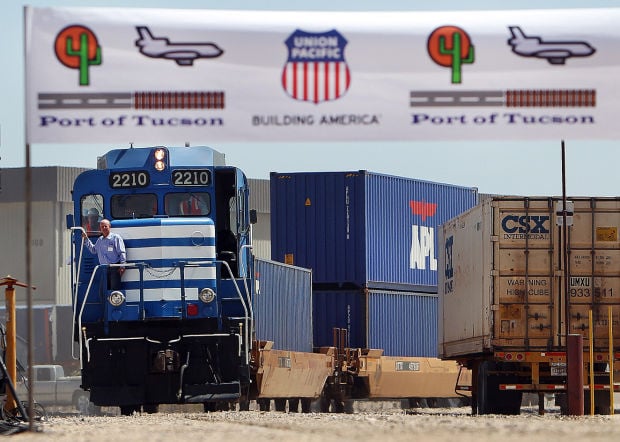 Port here now servicing international rail cargo    