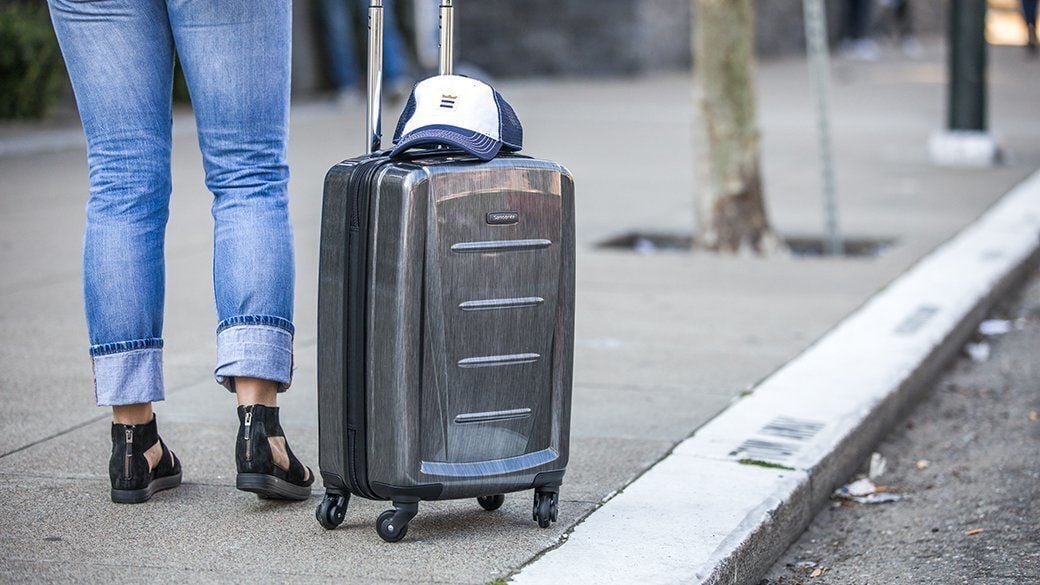 Before choosing new luggage for upcoming air travel, check size requirements for carry-ons and checked baggage via the TSA website and your airline’s.