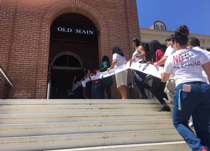 UA demonstrators deliver letter