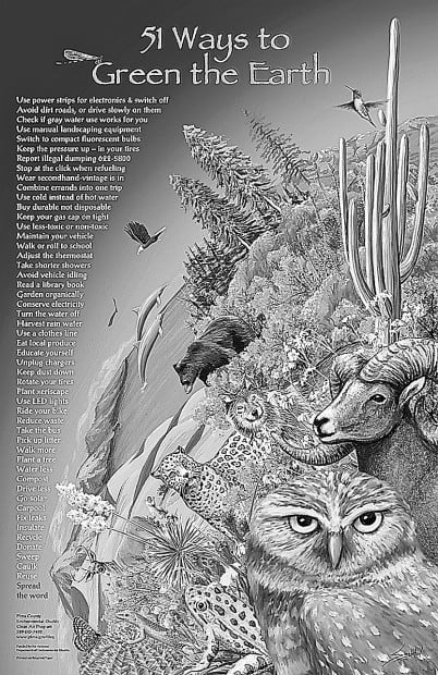 County poster provides tips on saving the environment   