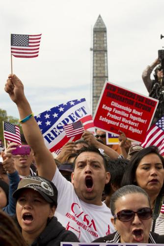 Immigration rally