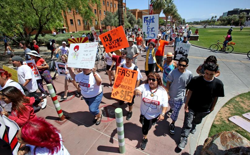 Minimum wage protest