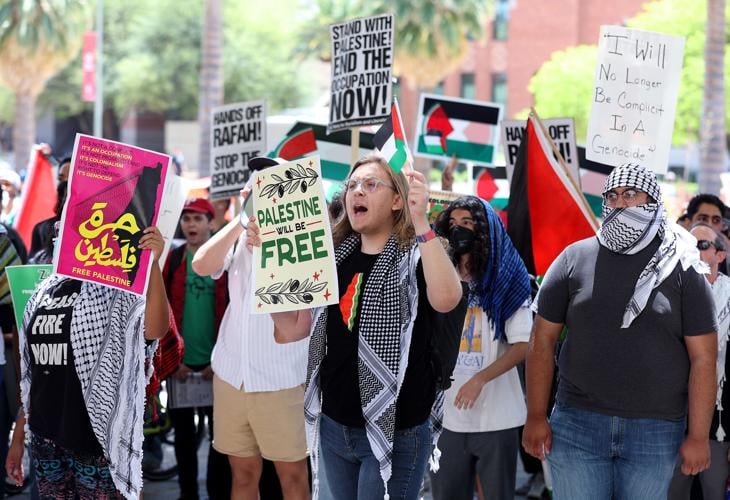 Students for Justice in Palestine protest April 25
