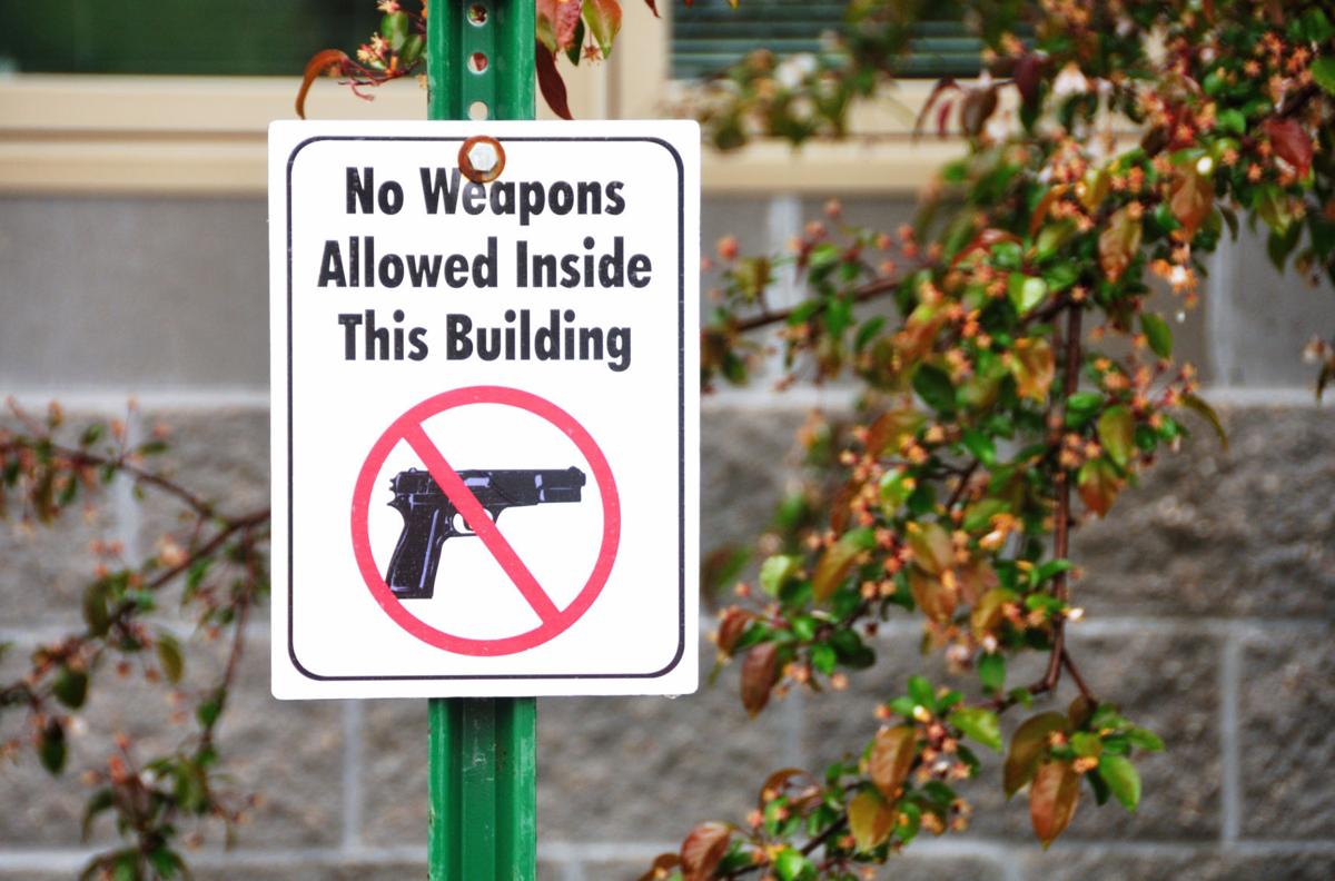 'No weapons allowed'