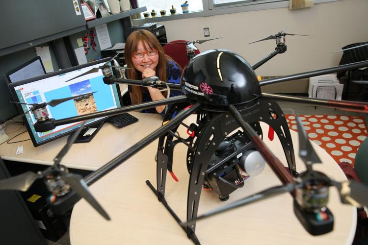 Prof's flying 'spider'