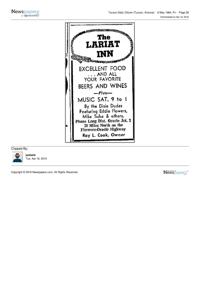 Advertisement in Tucson Daily Citizen May 8, 1964