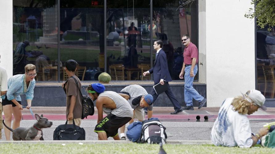 Jacome Plaza homeless