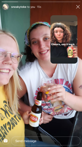 Instagram cheers