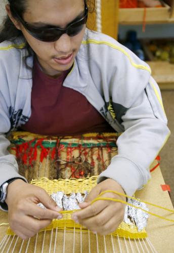 Deaf and blind students displa artwork at Tohono Chul    