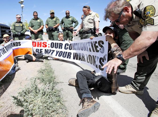 BP checkpoint protest