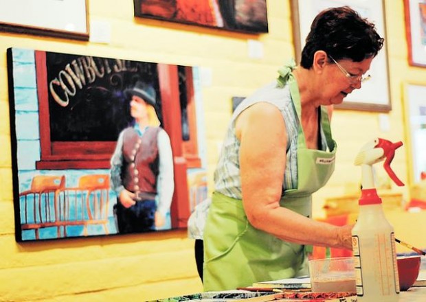 No numbers allowed in this painting demo  