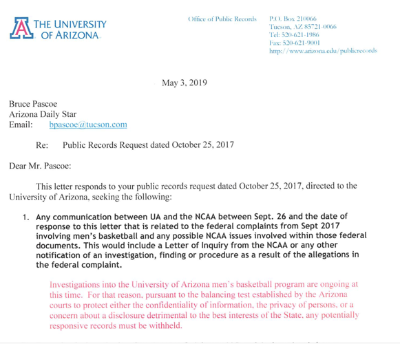 UA confirms investigations