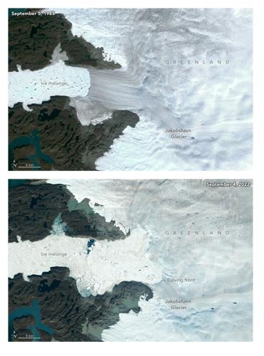 Jakobshavn Isbrae glacier