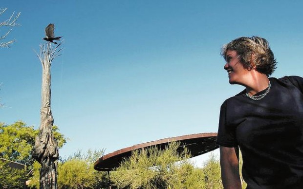 Winged artwork honors astronaut  