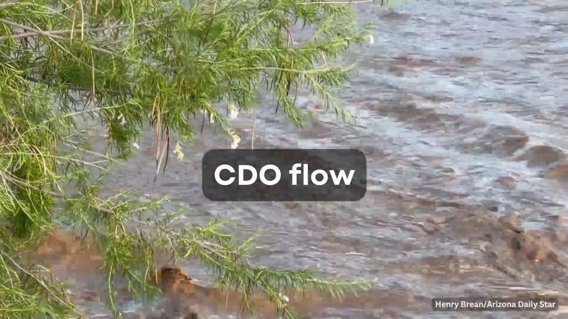 Watch the Cañada del Oro Wash flow after Wednesday's storms
