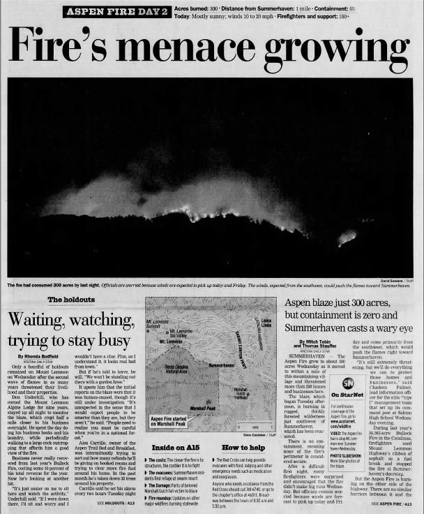 PDF: Fire's menace growing