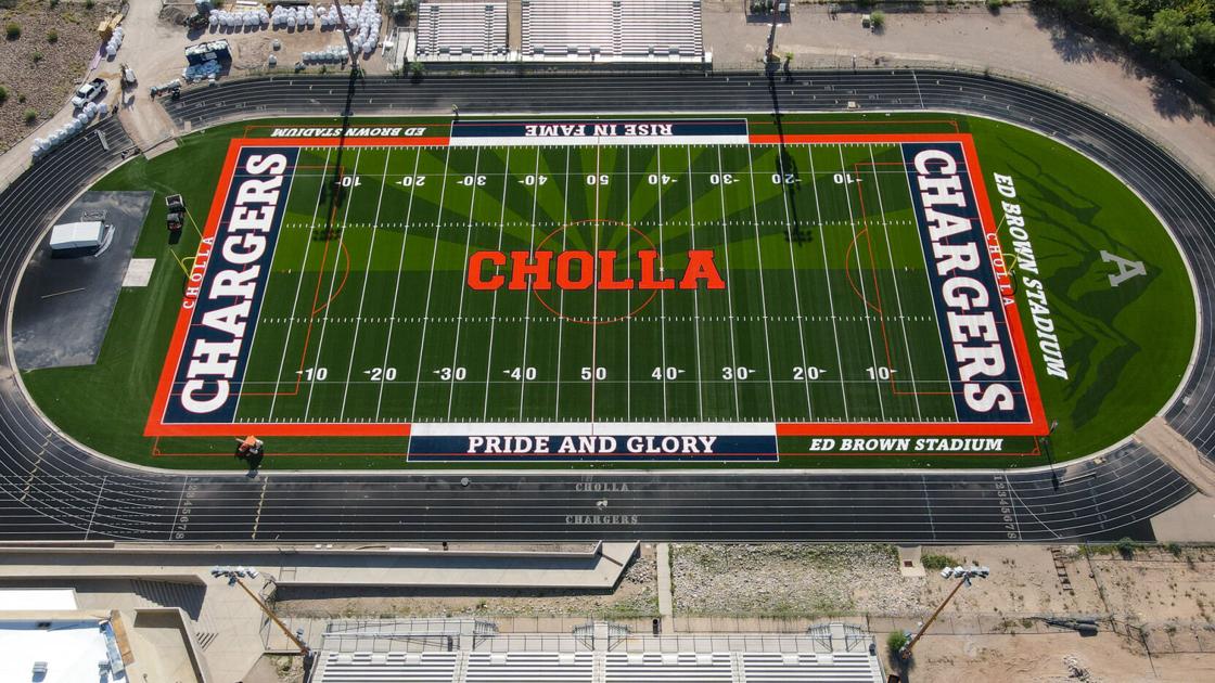 Cholla High School has a new football field