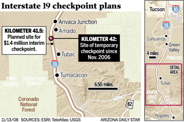 I-19 checkpoint will be 'temporary' a bit longer  