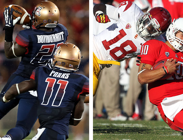 DBs - Arizona's Tra'Mayne Bondurant and USC's Dion Bailey