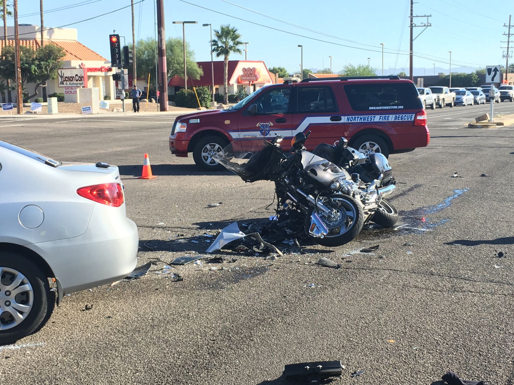 Man Seriously Injured In Northwest Tucson Motorcycle Crash