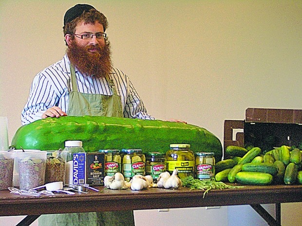 Pack a peck of kosher pickles - rabbi shows how at TJCC    