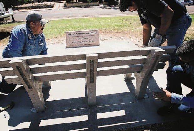 Park gets memorial to slain gay man  