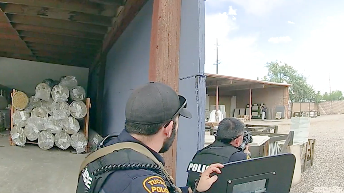 Watch now: Footage released from police shooting at Tucson business | Crime and courts Watch now: Footage released from police shooting at Tucson business | Crime and courts