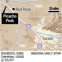 Picacho Peak: Peak has climb it control (with satellite tour)  