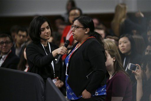 Student comes out as 'non-binary' at Obama event in London