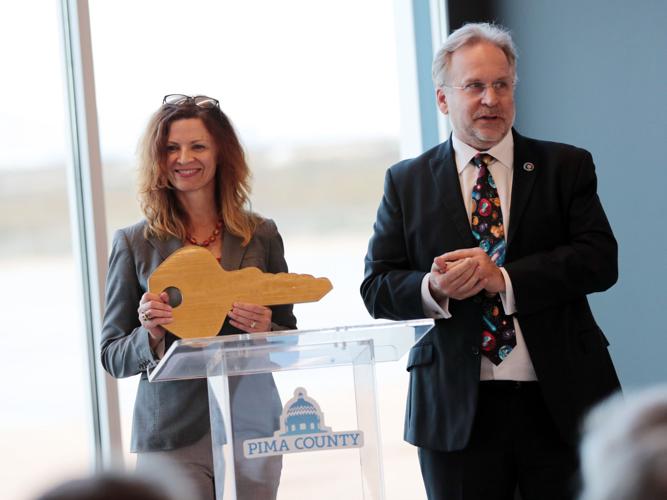 County marks completion of World View HQ, spaceport