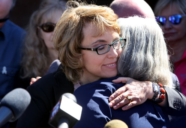 Giffords at Tucson shooting site