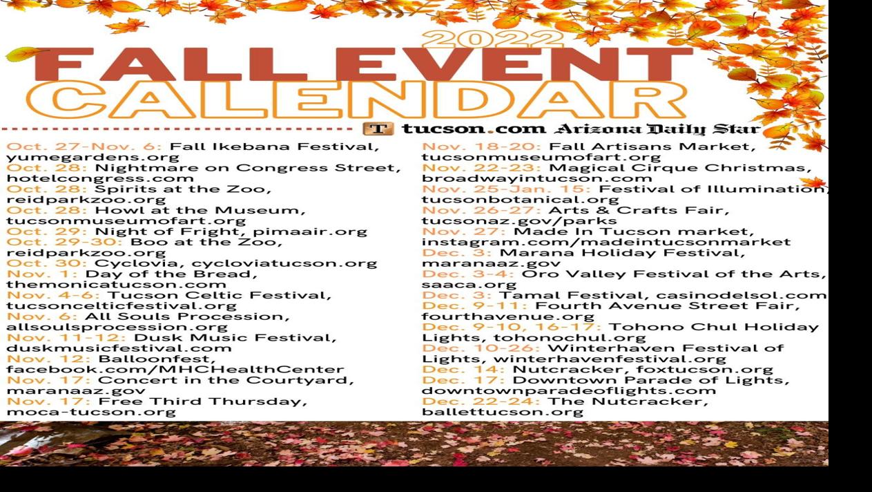 28 things to do this fall in Tucson: subscribers can download our event