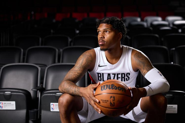 Trail Blazers Media Day Basketball