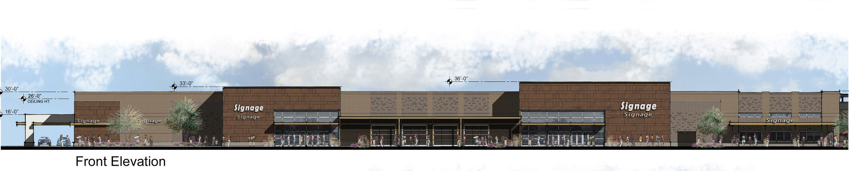 Rendering of proposed Fry's supercenter