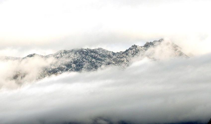 Christmas snow on Catalinas