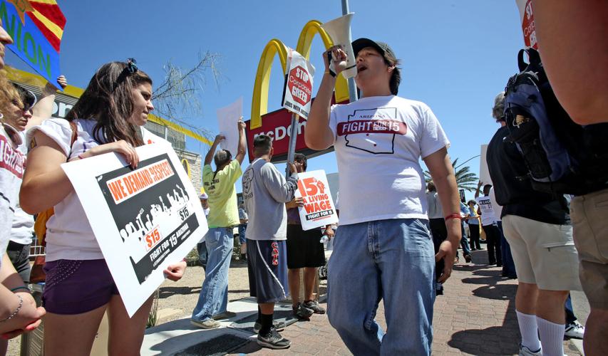 Minimum wage protest
