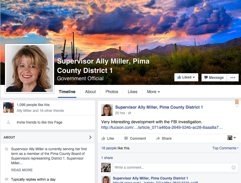 Ally Miller Facebook page