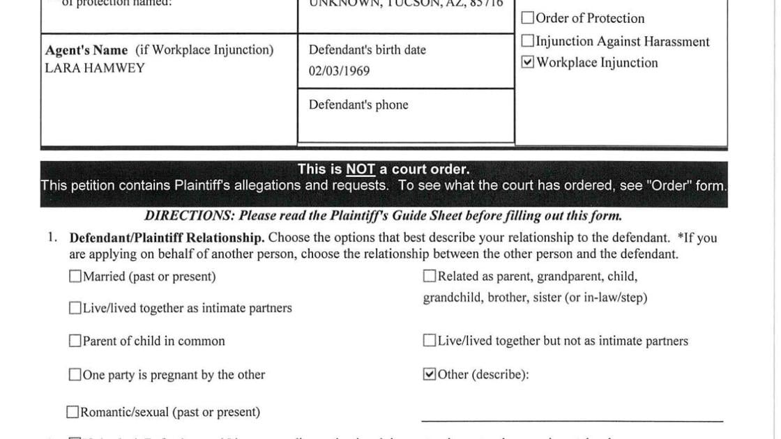 City of Tucson petition against former parks employee