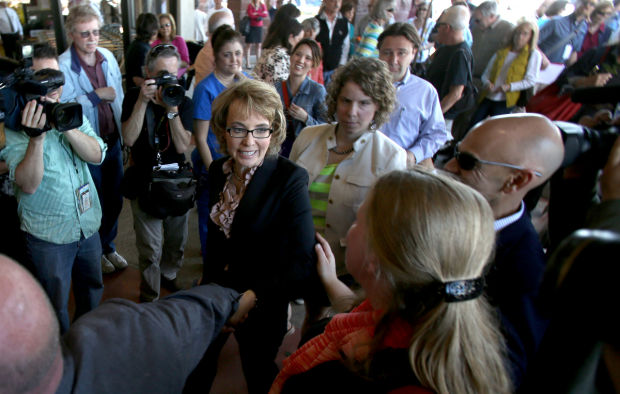 Giffords at Tucson shooting site