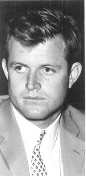 Young Ted Kennedy close up vintage art photo