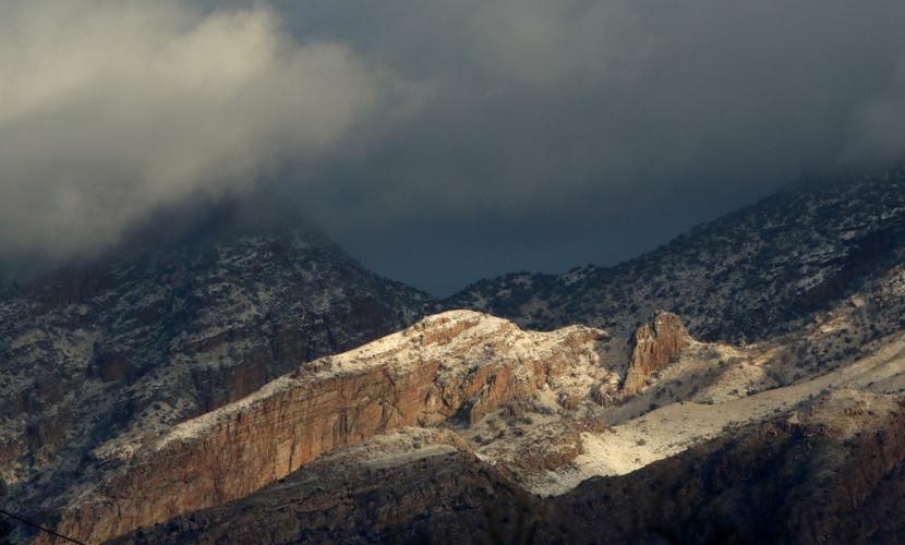 Christmas snow on Catalinas