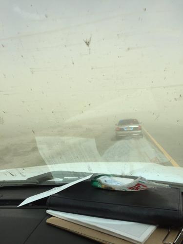 I-10 blowing dust