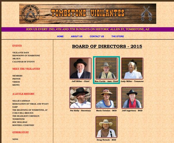 Tombstone Vigilantes website